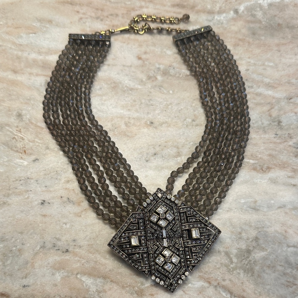 Heidi Daus Smoky Multi-Strand Necklace